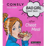  CONSLY Маска после читмила bad girl good skin after cheat meal mask sheet, 23 мл
