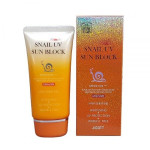  JIGOTT Крем солнцезащитный для лица snail uv sun block cream spf50+ pa+++, 70 мл
