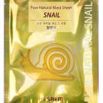  THE SAEM Маска с муцином улитки pure natural mask sheet snail, 20 мл
