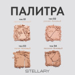  STELLARY Пудра компактная SP02 pressed powder soft matte powder, 7 мл