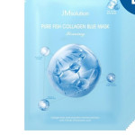  JM SOLUTION Маска с коллагеном против морщин pure fish collagen blue mask, 30 мл