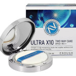  ENOUGH Пудра с коллагеном + запасной блок two-way cake ultra x10 spf50+/PA+++ №21, 12 г