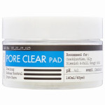  DERMA FACTORY Тонер-пэды отшелушививающие pore clear pad, 40 шт