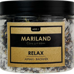  MARILAND Соль для ванн с лепестками василька и цветками анчана relax sea salt, 400 г