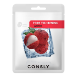  CONSLY Маска сужающая поры с экстрактом личи lychee pore-tightening mask pack, 20 мл