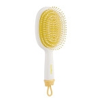 SOLOMEYA Расческа массажная с отверстиями для джиббитсов hair brush white, 1 шт
