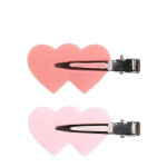  SOLOMEYA Заколка-зажим для волос в форме сердца no crease hair clips heart, 4 шт