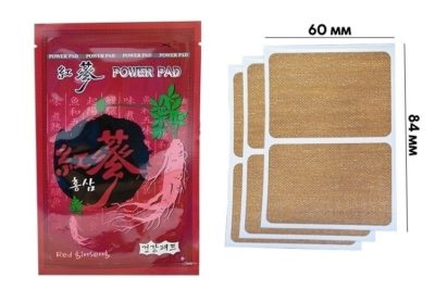 RED GINSENG Пластырь для тела power pad, 6 шт