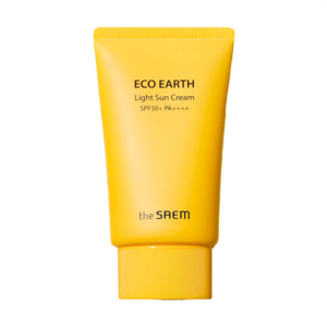 THE SAEM Крем солнцезащитный eco earth light sun cream spf50+ pa++++, 50 мл