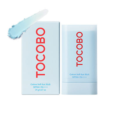 TOCOBO Стик солнцезащитный увлажняющий cotton soft sun stick spf 50 pa++++, 19 г