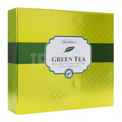 DEOPROCE Набор уходовых средств premium green tea total solution 3 set