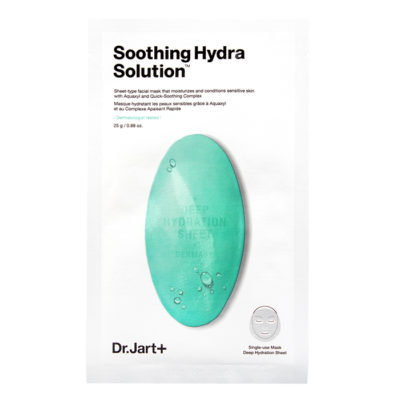 DR. JART+ Маска увлажняющая с алоэ вера dermask water jet soothing hydra solution, 25 мл