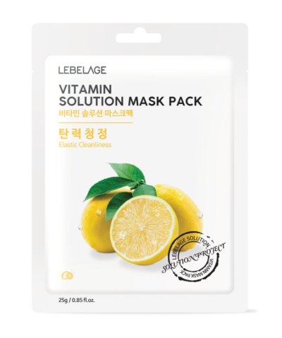 LEBELAGE Маска тканевая с витаминами vitamin solution mask, 25 г