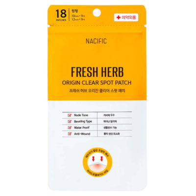 NACIFIC Патчи против воспалений fresh herb origin clear spot patch, 18 шт