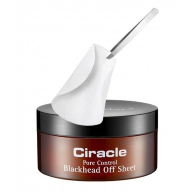 CIRACLE Салфетки для удаления черных точек blackhead off sheet, 50 мл