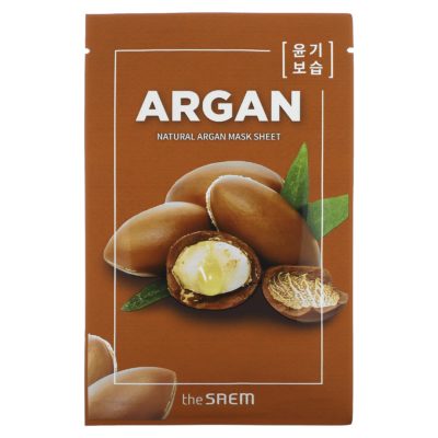 THE SAEM Маска с маслом арганы natural argan mask sheet, 21 мл