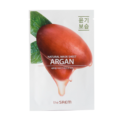 THE SAEM Маска с маслом арганы natural argan mask sheet, 21 мл