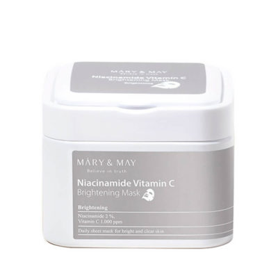 MARY&MAY Набор тканевых масок осветляющие niacinamide vitamin c brightening mask, 30 шт