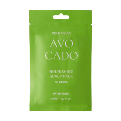 RATED GREEN Маска для кожи головы cold press avocado nourishing scalp pack w/banana, 50 мл