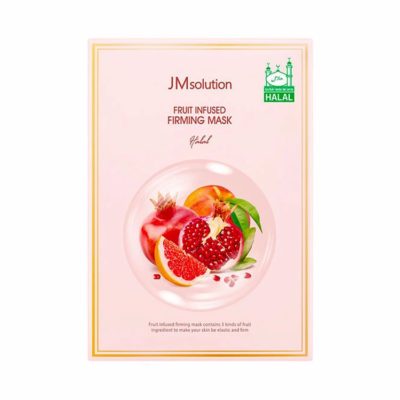 JM SOLUTION Маска тканевая укрепляющая с фруктами fruit infused firming mask, 30 мл