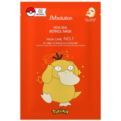 JM SOLUTION Маска выравнивающая с ретинолом moa seal retinol mask pokemon (Псайдак), 30 мл