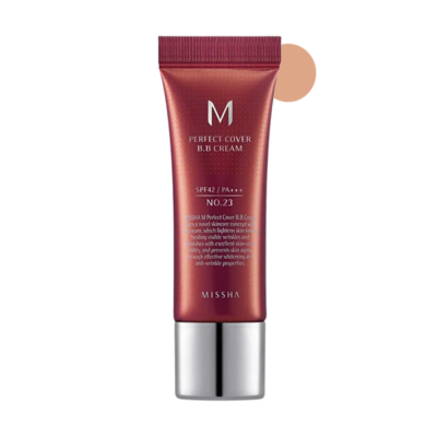 MISSHA ББ-крем №23 многофункциональный m perfect cover bb cream spf42 pa+++, 20 мл