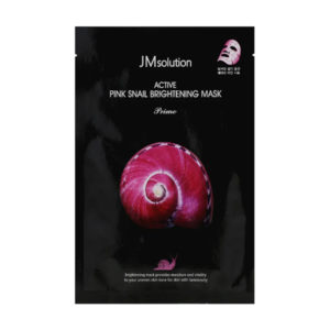 JM SOLUTION Маска ультратонкая с муцином улитки active pink snail brightening mask prime, 30 мл