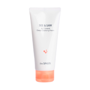 THE SAEM Пенка для контроля жирности кожи лица see & saw a.c control deep cleansing foam, 120 мл