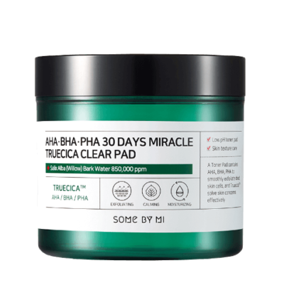 SOME BY MI Пэды кислотные для проблемной кожи aha-bha-pha 30 days miracle truecica clear pad, 70 шт