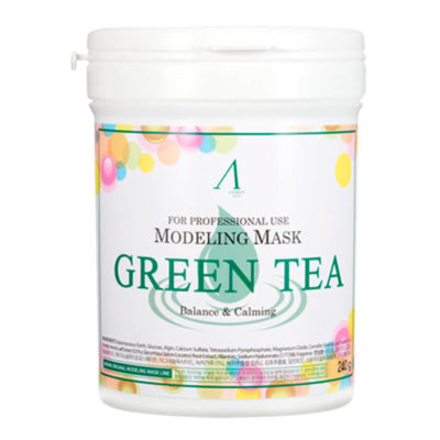 ANSKIN Маска альгинатная с экстрактом зеленого чая green tea modeling mask container, 240 г