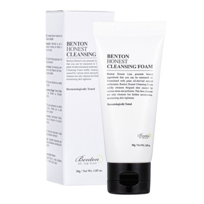 BENTON Пенка очищающая для лица honest cleansing foam, 30 г