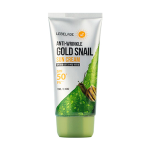 LEBELAGE Крем солнцезащитный для лица с муцином улитки anti-wrinkle gold snail sun cream, 70 мл