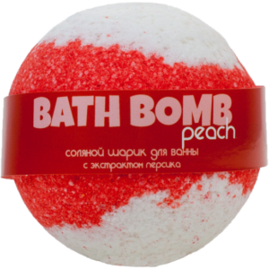 SAVONRY Бомбочка для ванн с экстрактом персика peach, 145 г