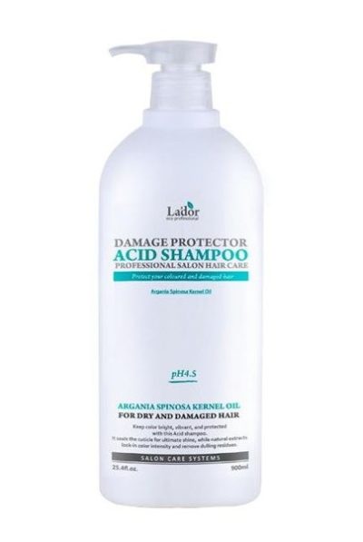 LA'DOR Шампунь для поврежденных волос с аргановым маслом damaged protector acid shampoo, 900 мл