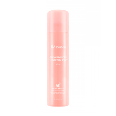 JM SOLUTION Спрей солнцезащитный glow luminous flower sun spray rose spf50+ pa++++, 180 мл