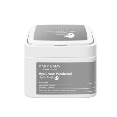 MARY&MAY Набор тканевых масок с пантенолом hyaluronic panthenol hydra mask, 30 шт