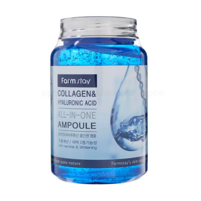 FARM STAY Сыворотка с коллагеном collagen hyaluronic acid all-in-one ampoule, 250 мл