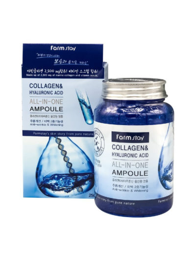 FARM STAY Сыворотка с коллагеном collagen hyaluronic acid all-in-one ampoule, 250 мл