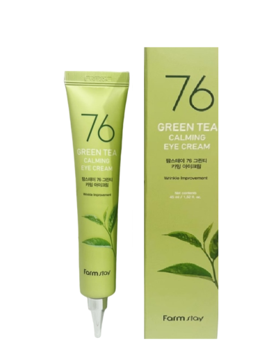 FARM STAY Крем для век успокаивающий green tea calming eye cream, 45 мл