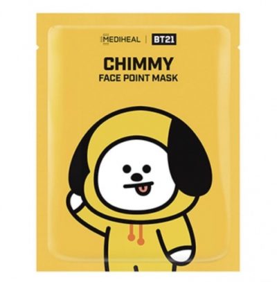 MEDIHEAL Тканевая маска-стикер bt21 shooky face point mask, 6 шт