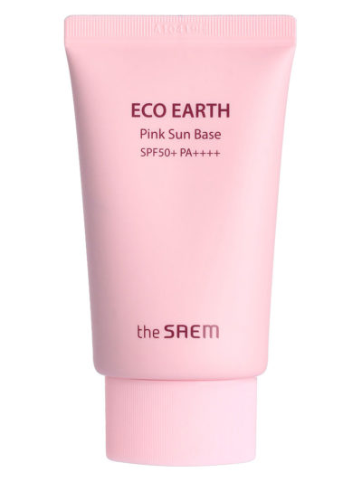 THE SAEM Крем-база с каламиновой пудрой eco earth pink sun base, 50 мл