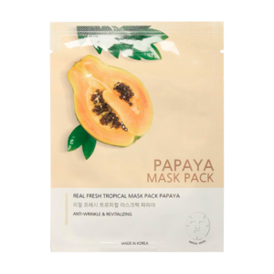JUNGNANI Маска с экстрактом папайи real fresh tropical mask papaya, 25 мл