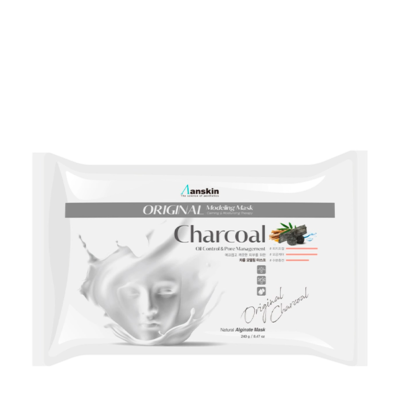 ANSKIN Маска альгинатная с углем charcoal modeling mask refill, 240 г