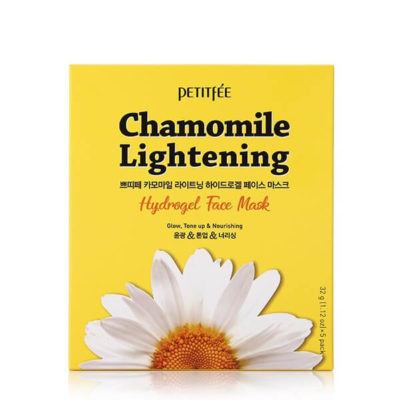 PETITFEE Маска гидрогелевая успокаивающая с экстрактом ромашки chamomile lightening face mask, 30 г