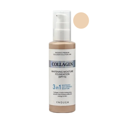 ENOUGH Тональная основа №13 с коллагеном 3 в 1 collagen foundation, 100 мл