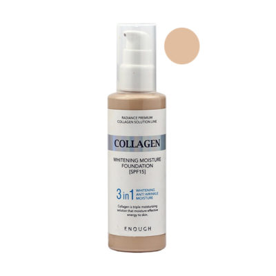 ENOUGH Тональная основа №21 с коллагеном 3 в 1 collagen foundation, 100 мл