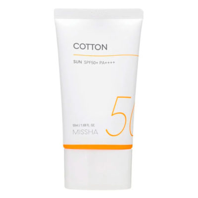 MISSHA Солнцезащитный крем матирующий all around safe block cotton spf 50+ pa++++, 50 мл