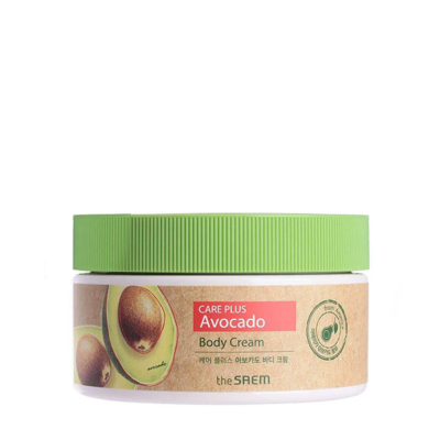 THE SAEM Крем для тела с экстрактом авокадо care plus avocado body cream, 300 мл