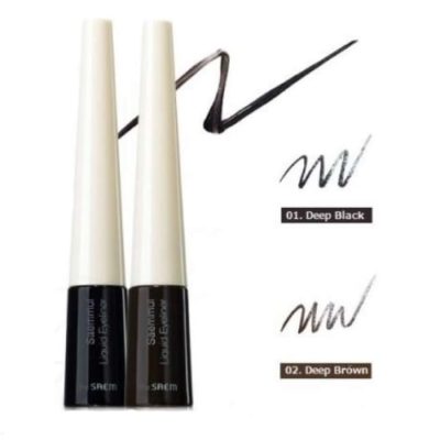 THE SAEM Подводка для глаз saemmul liquid eyeliner 01 deep black, 4.5 г