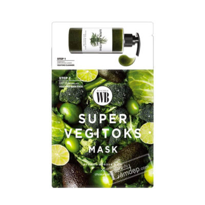 WONDER BATH Маска двухступенчатая super vegitoks mask 2 steps green mask, 3 мл + 25 мл